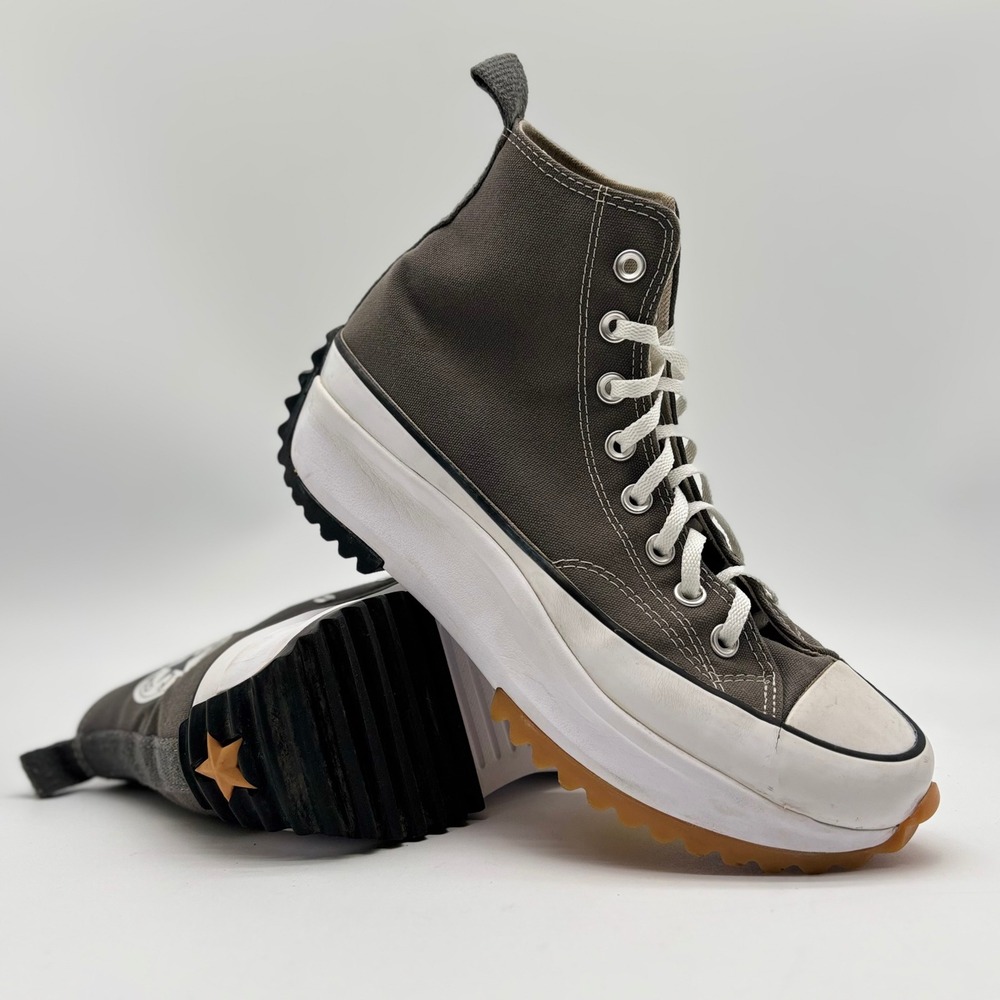 Converse RunStar Hike HighTop Iron Grey Platform Sneakers A03703C Mens 8.5 W 10